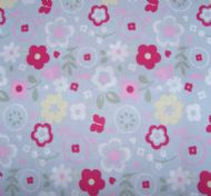 Retro floral grey